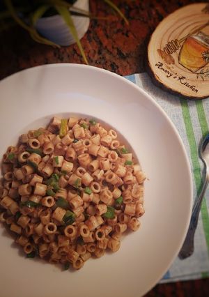 A picture of Pasta with Tuna and Soy Sauce.