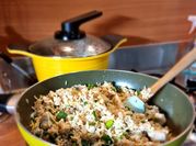 Una foto de arroz chaufa pollo