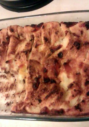 A picture of Apricot bread pudding.