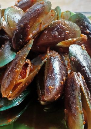Foto resep Kerang ijo bumbu rujak