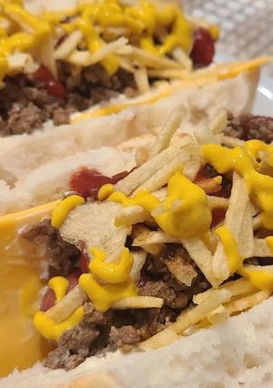 Una foto de Carne molida para hot dogs