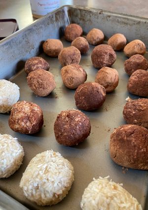 Una foto de Trufas proteicas