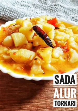 A picture of Sada Alur Torkari.