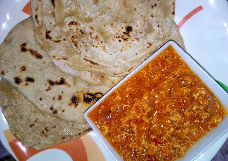 Step-by-Step Guide to Make Any-night-of-the-week Chapatti with egg sauce