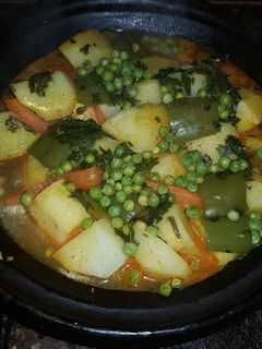 صورة لوصفة طاجين الخضر