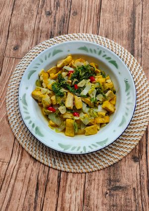 Foto resep Tumis sawi tahu