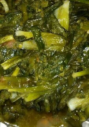 Foto resep Sayur genjer tumis cabai hijau