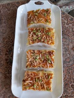 عکسی از دستور کیک باقلوا