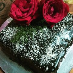 A picture of Chocolate ganache.