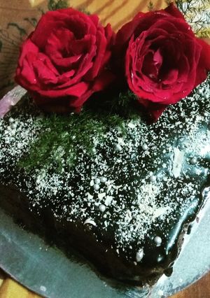 A picture of Chocolate ganache.