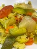 Arroz con corazón de alcauciles y vegetales ! Un mix de proteínas 💖