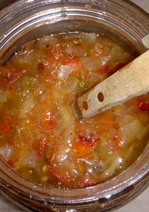 Una foto de Salsa criolla cocida