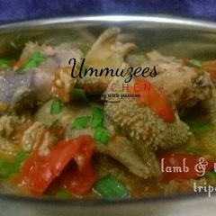 A picture of Lamb And tomato tripe.