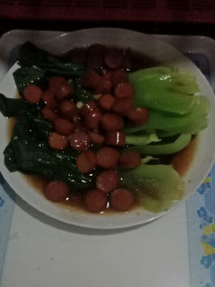 Foto resep Tumis Sayur pakcoy + sosis