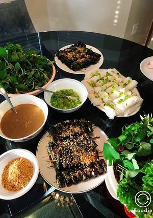 Hình của món Bò lá lốt.