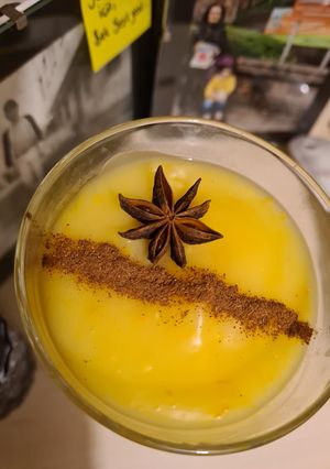 A picture of Mum's orange custard.