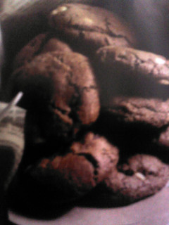 A picture of Triple Choc Chip Cookies.