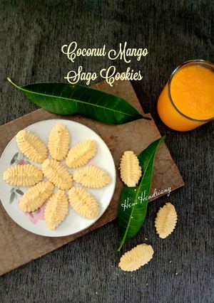 Foto resep Coconut Mango Sago Cookies 🍪
