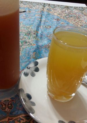 عکسی از دستور شربت پرتقالی