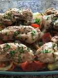 Pechugas de pollo al horno con verduras