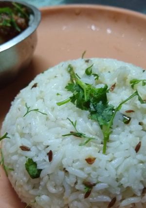 A picture of Jeera rice.