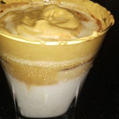 A picture of Dalgona coffee.