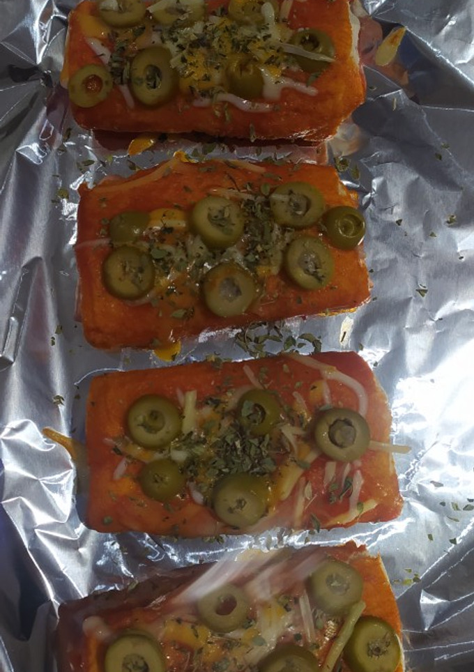 Una foto de Rollitos de pan bimbo rellenos