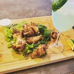 A picture of Lemon lime grilled wings.
