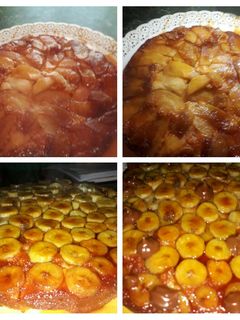 Una foto de Tarta de manzana verde 🍏y de banana🍌 (con masa quebrada)