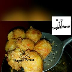 A picture of YCP BALL...(yam sweet potatoes chicken ball).