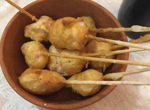 Una foto de Tempura de pollo