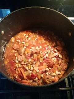 A picture of Black-eyed pea soup.