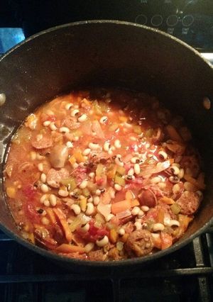 A picture of Black-eyed pea soup.