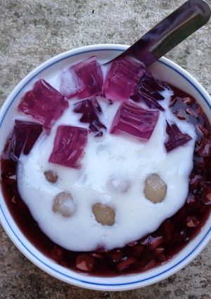 Hình của món Chè ngô cốt dừa.