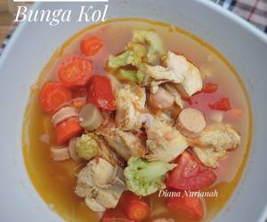Resep Populer Sop Ayam Sosis Bunga Kol Nikmat Lezat Resep Populer Sop Ayam Sosis Bunga Kol Nikmat Lezat