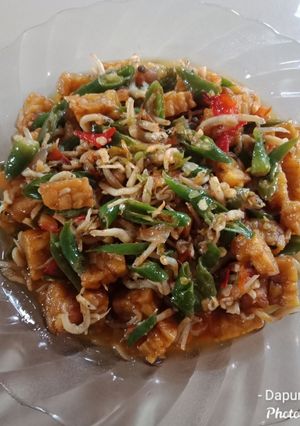 Foto resep Tumis teri tempe cabe ijo mercon
