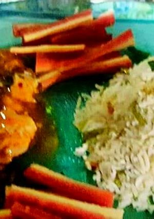 A picture of Chicken Chilli With Fried Rice #CookpadApp.