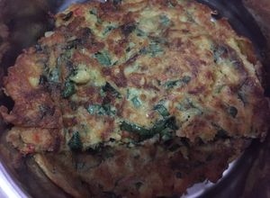 Foto resep Omelette Bayam Tuna Spicy (Menu Diet with Olive Oil)