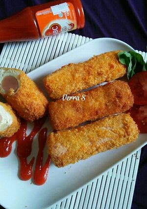 Foto resep Roti gulung isi sosis simple