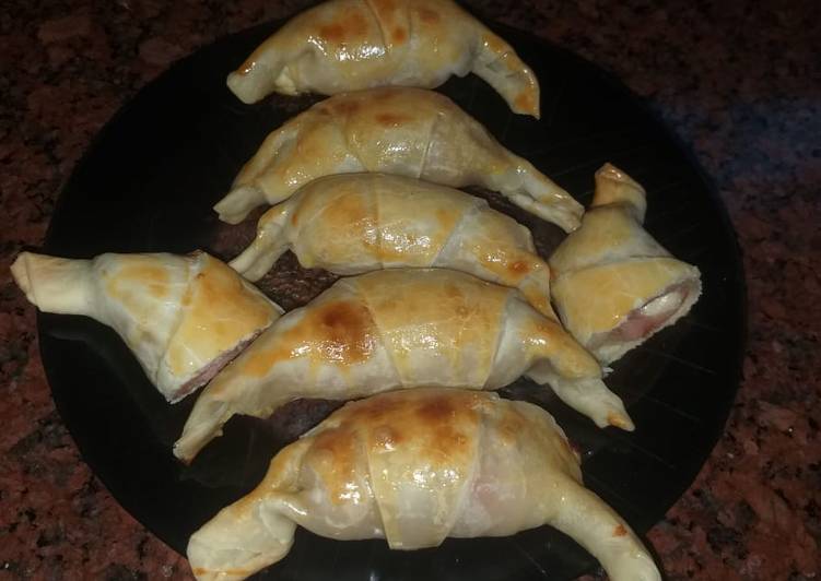 Medialunas rellenas jamón y queso súper fácil con pascualina