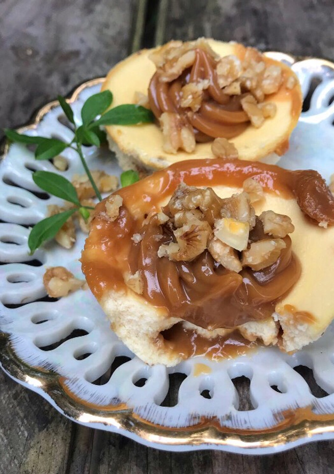 Una foto de Cheesecake fit de dulce de leche