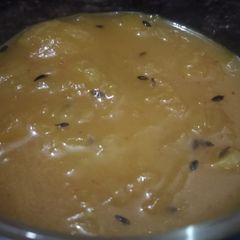 A picture of Kachche Aam ki Sabzi.
