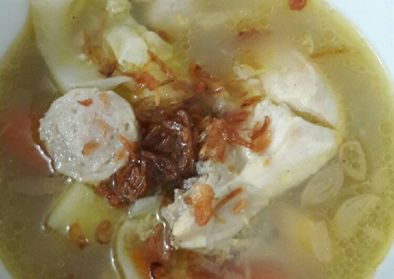 Sop ayam dan bakso