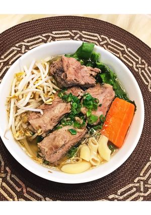 Hình của món Nui nấu sườn 🍲.