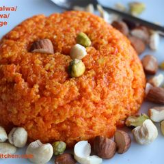 A picture of Gajar Ka Halwa/Carrot Halwa/Carrot Fudge.