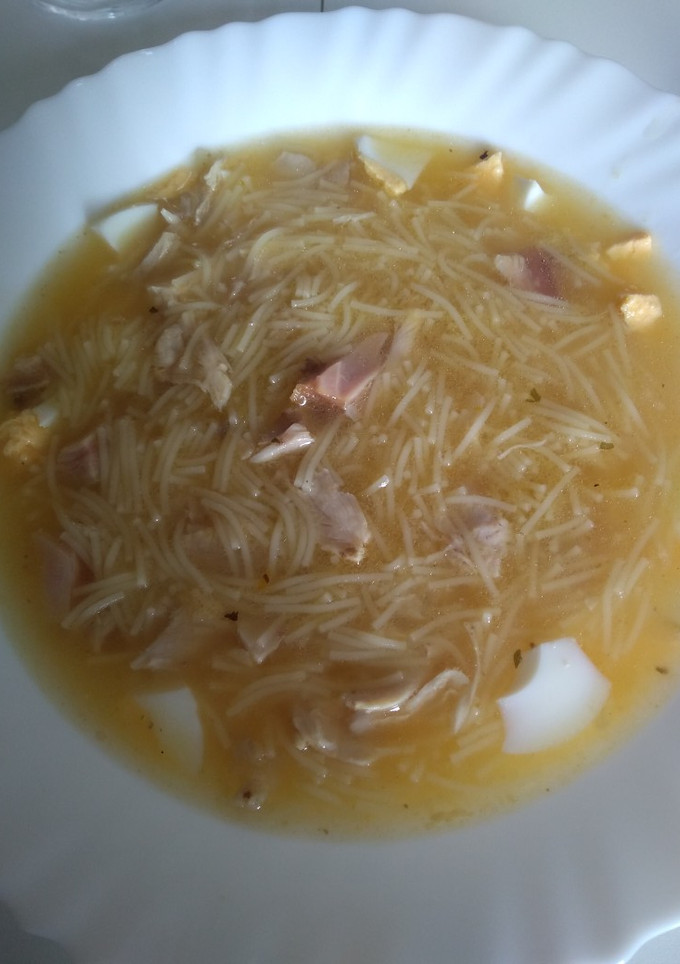 Una foto de Sopa de picadillo