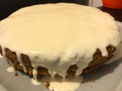 Una foto de carrot cake con stevia