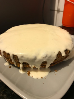 Una foto de Carrot cake en sartén (pastel de zanahoria) FIT