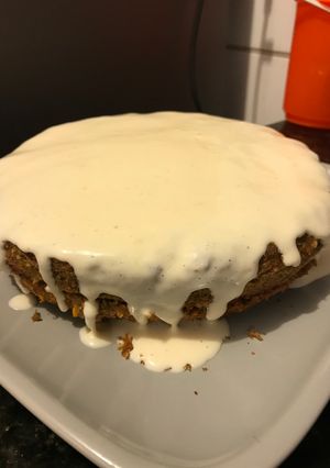 Una foto de Carrot cake en sartén (pastel de zanahoria) FIT