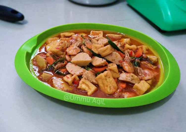 Resep TauCo Udang, Bakso + Tahu 🥕 Anti Gagal